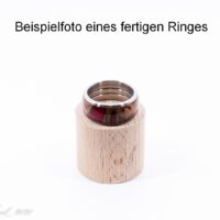 Ring Blank Banksiazapfen schwarz – Bild 3