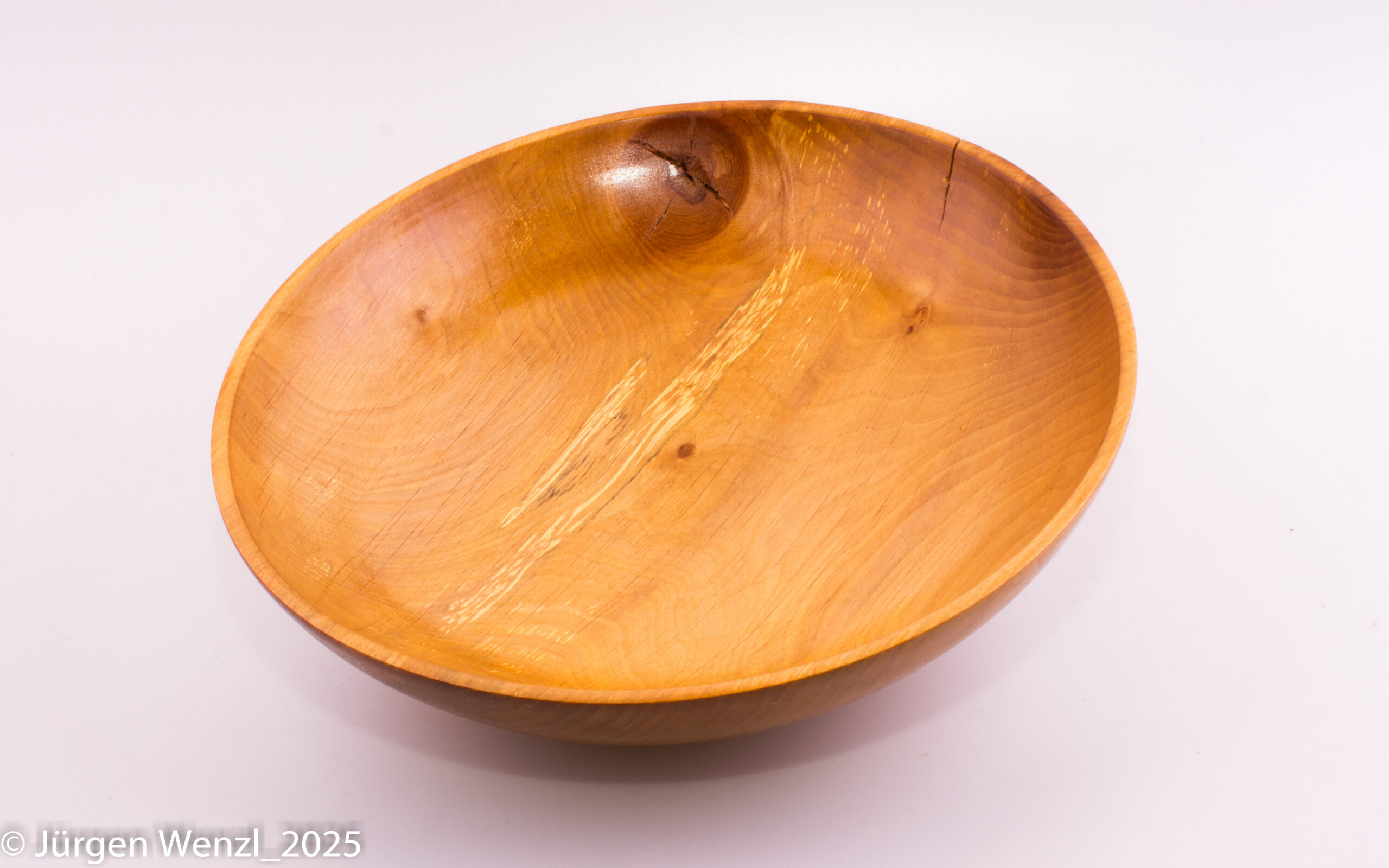 Holzsschüssel, Holzteller Kirsche