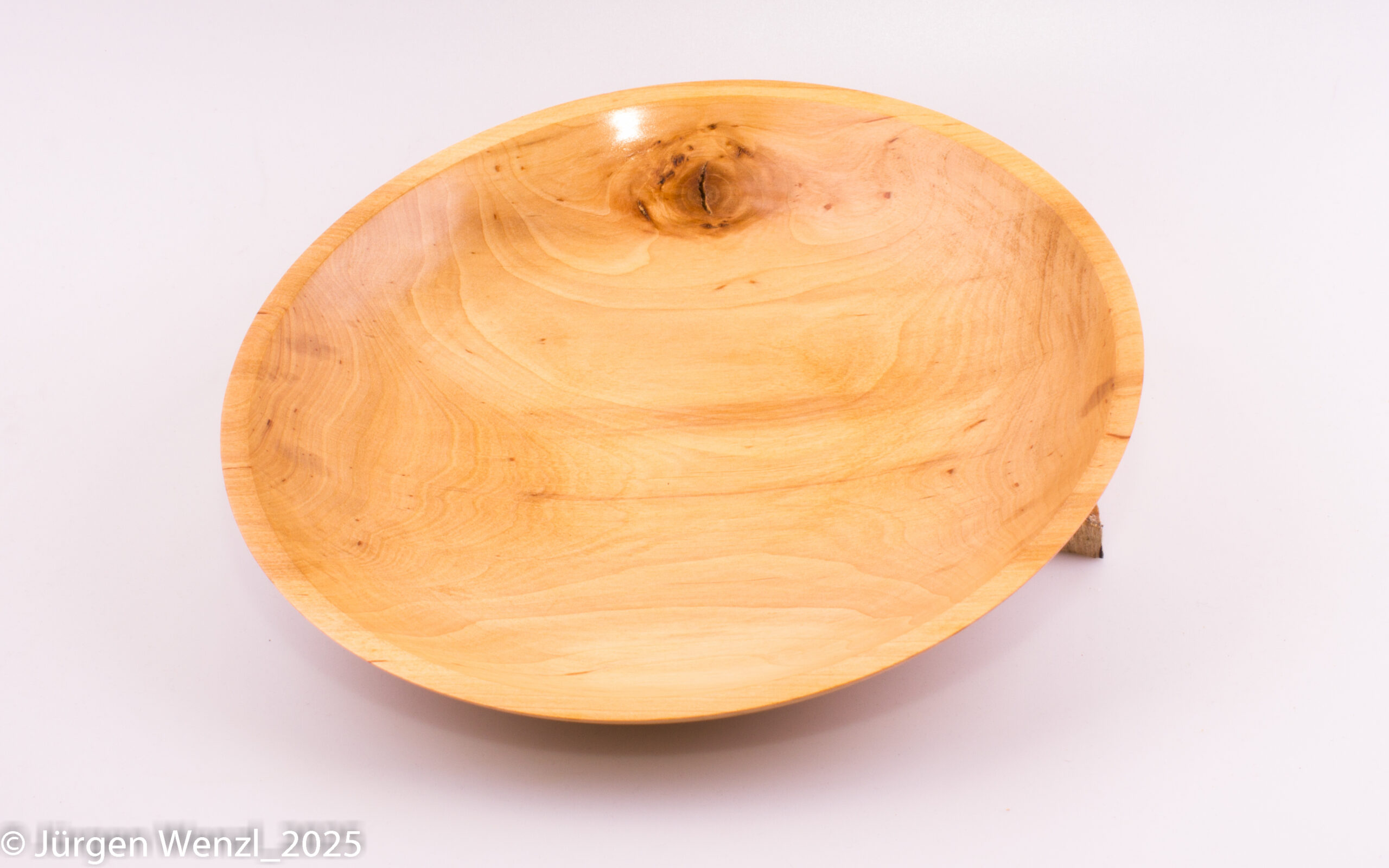 Holzsschüssel, Holzteller Kirsche