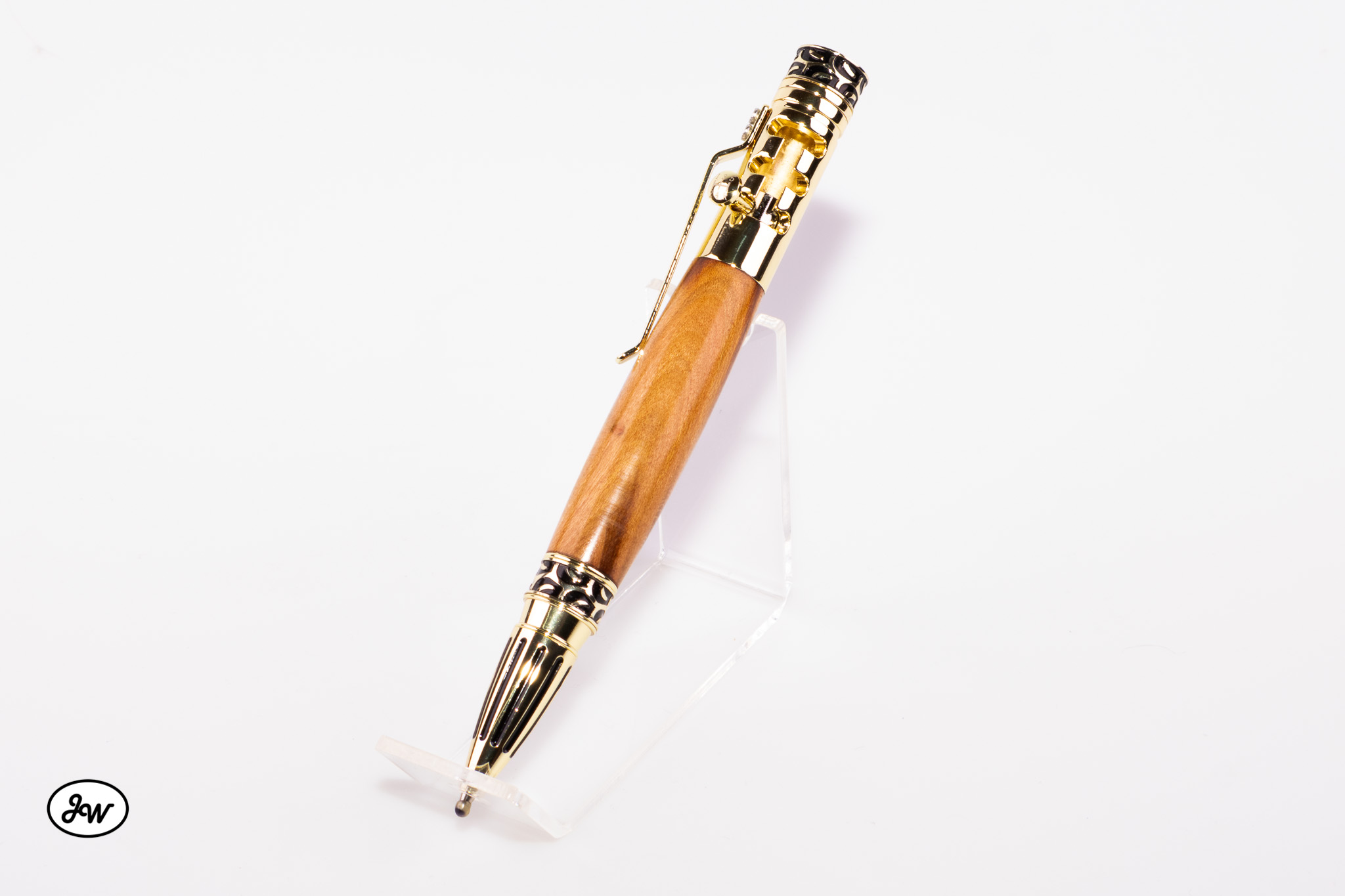 Kugelschreiber "Gearshift" Olive goldfarben